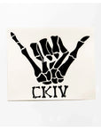 URT! URT! Bone Shaka Aloha Warrior Sticker