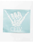 URT! URT! Bone Shaka Aloha Warrior Sticker