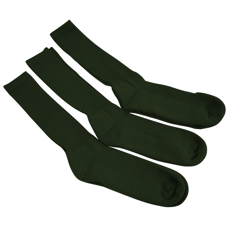 Apparel - Feet - Socks - USGI USOA Military Antimicrobial Boot Socks (3 Pack)