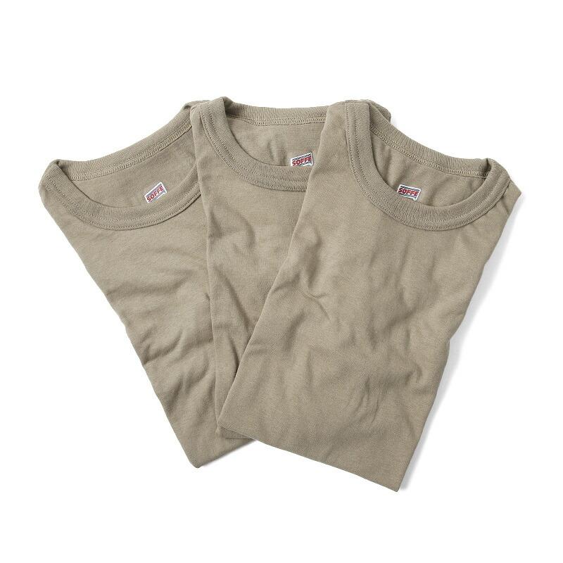 Apparel - Tops - Base Layer - Soffe 50/50 Military US Army USAF T-Shirt Undershirt 3-Pack - OCP Tan 499