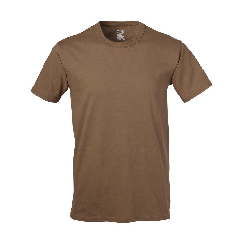 Apparel - Tops - Base Layer - Soffe Military US Navy 100% Cotton T-Shirt Undershirt 3-Pack - Coyote Brown