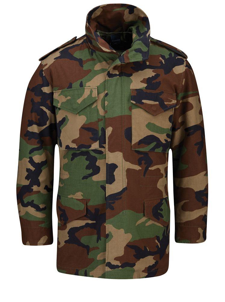 Alpha Industries offers Woodland Camo Cold Weather Field Coat Large Regular w Liner