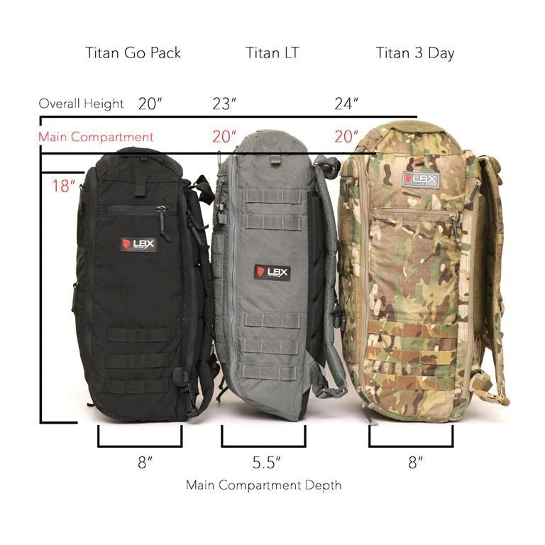 Gear - Bags - Assault Packs - LBX Tactical LBX-4000 Titan 3-Day MAP Pack