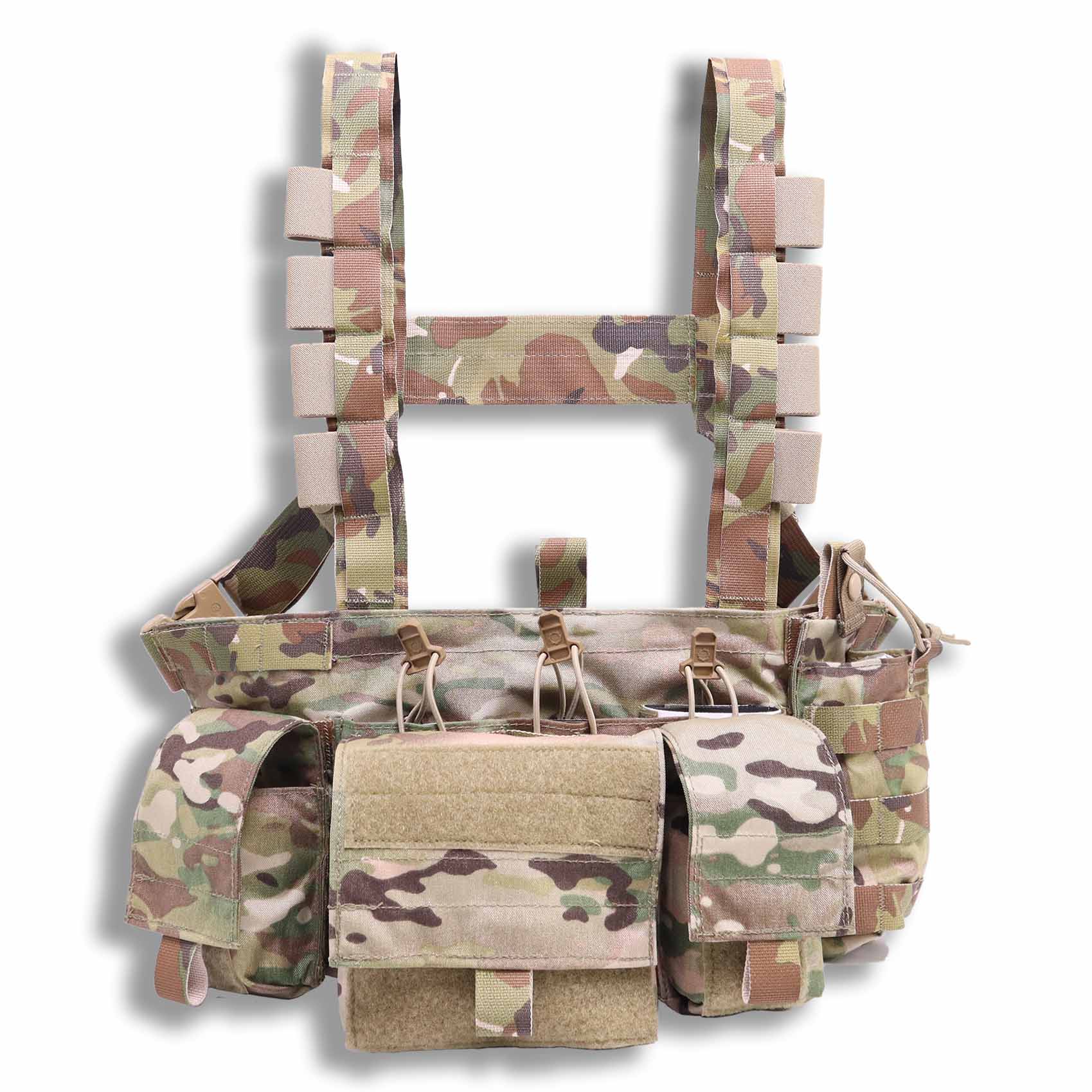 Gear - Rigs - Chest Rigs - London Bridge Trading LBT-2586B-M4 Low Profile Triple 5.56 Chest Rig - Multicam