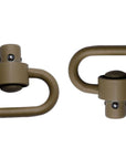 Gear - Weapon - Retention - GrovTec Heavy Duty Push Button CERAKOTE™ Sling Swivel Set - Flat Dark Earth