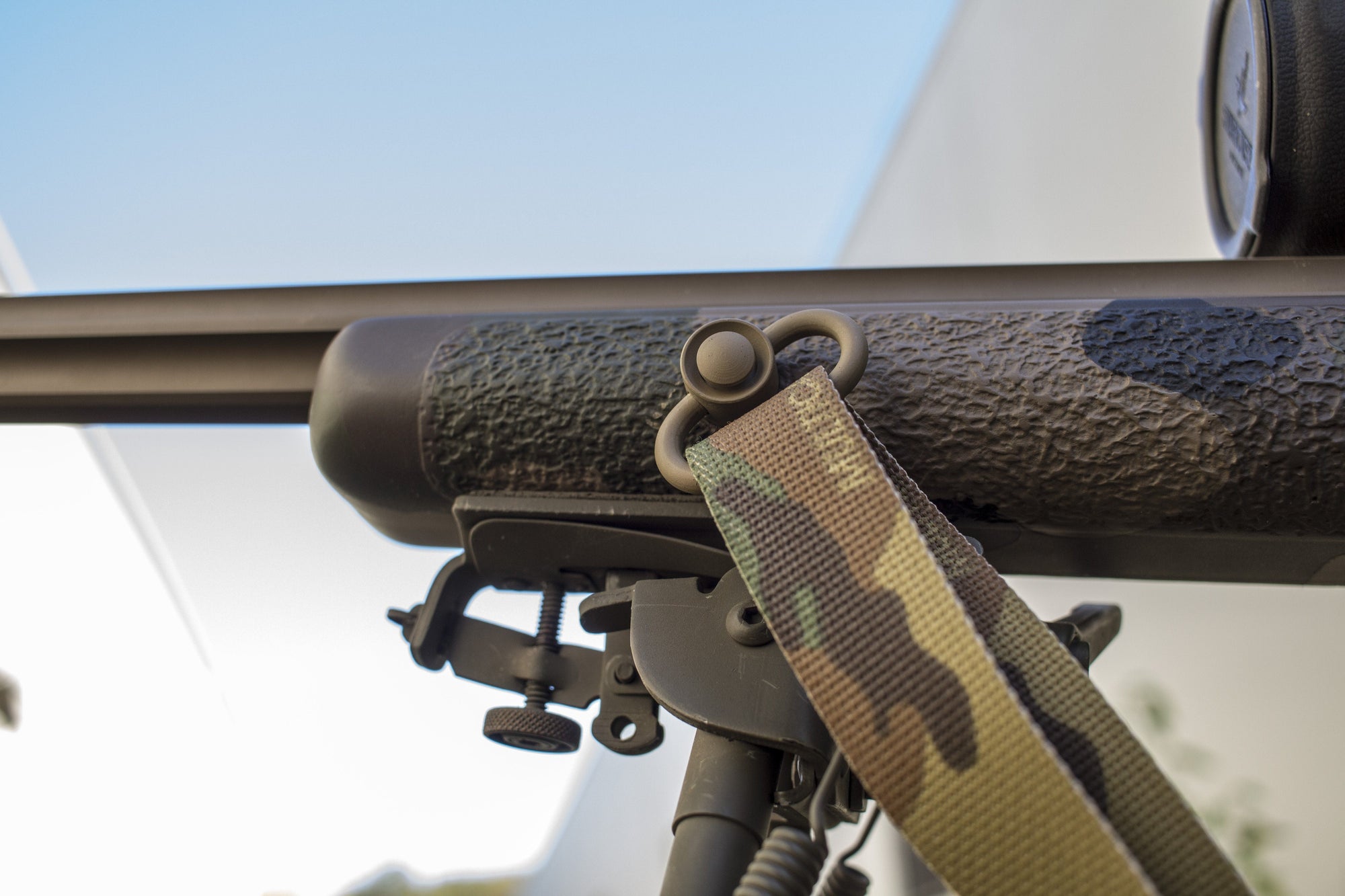 Gear - Weapon - Retention - GrovTec Heavy Duty Push Button CERAKOTE™ Sling Swivel Set - Flat Dark Earth