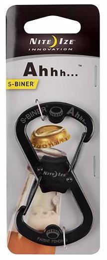 Supplies - EDC - Keychains - Nite Ize S-Biner Ahhh - Steel Carabiner W/ Bottle Opener