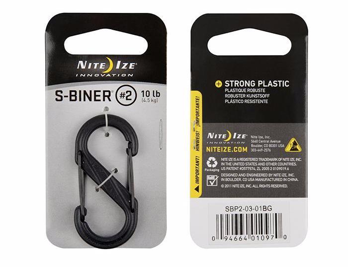 Supplies - EDC - Keychains - Nite Ize S-Biner Dual Carabiner Plastic, Size