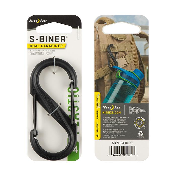 Supplies - EDC - Keychains - Nite Ize S-Biner Dual Carabiner Plastic, Size