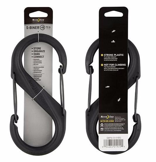 Supplies - EDC - Keychains - Nite Ize S-Biner Dual Carabiner Plastic, Size