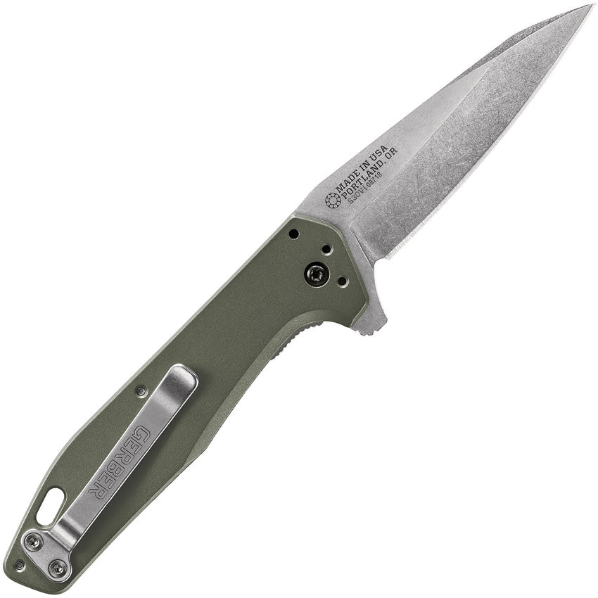Supplies - EDC - Knives - Gerber Fastball Linerlock Folding Knife - Green