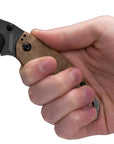 Supplies - EDC - Knives - Kershaw Shuffle II Folding Knife - Tanto, Tan & Blackwash