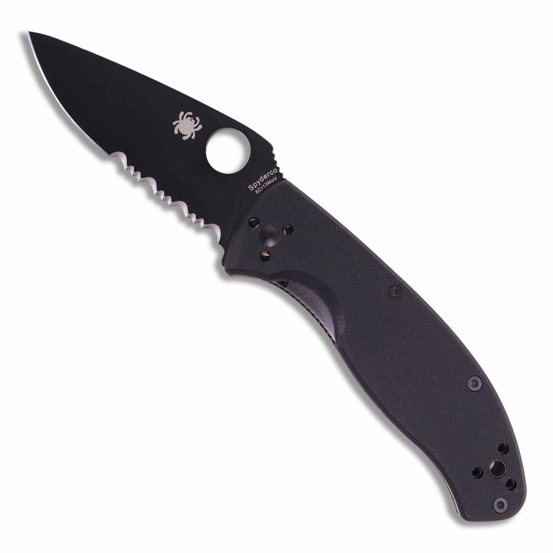 Supplies - EDC - Knives - Spyderco Tenacious™ G10 Folding Knife - Combo Edge, Black