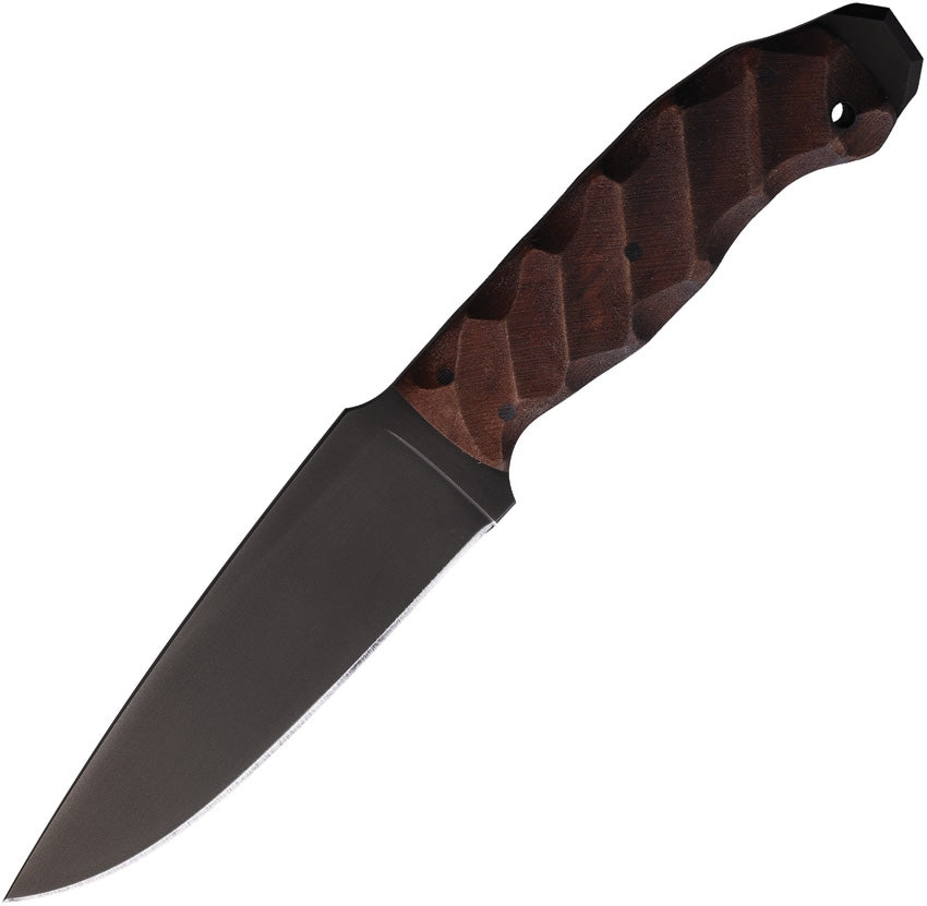 Supplies - EDC - Knives - Winkler Knives WK Drop Point Crusher Fixed Blade Knife - Maple Laminate Sculpted