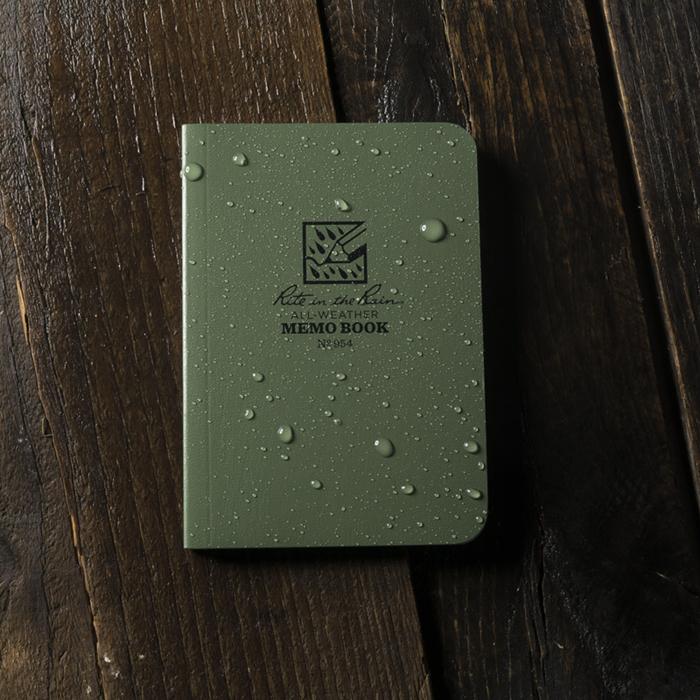 Supplies - EDC - Notebooks - Rite In The Rain 954 Field-Flex 3.5x5" Memo Book - Green