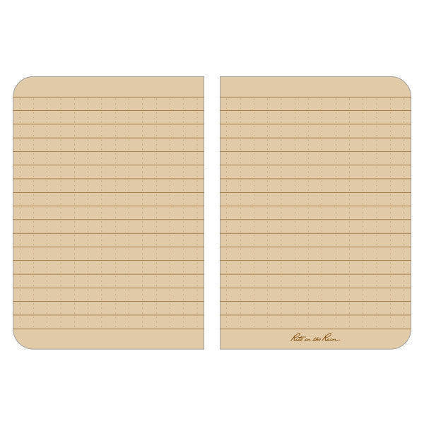 Supplies - EDC - Notebooks - Rite In The Rain 954T Field-Flex 3.5x5" Memo Book - Tan
