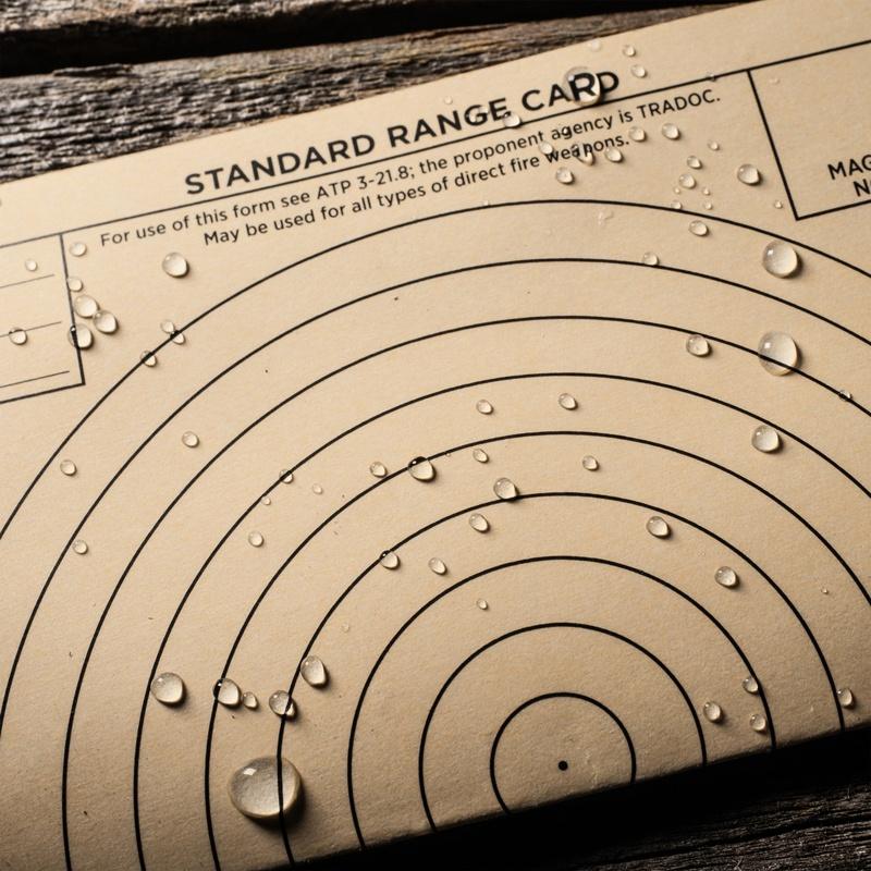 Supplies - EDC - Notebooks - Rite In The Rain RC991T Tactical Combat Cards - Range Form