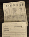 Supplies - EDC - Notebooks - Rite In The Rain Tactical Combat Cards - Call For Fire