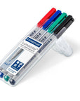 Supplies - EDC - Pens - Staedtler Non-Permanent Fine Point Map Markers, Assorted Colors (4 Count)