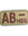 Supplies - Identification - Morale Patches - Mil-Spec Monkey Blood Type Patch
