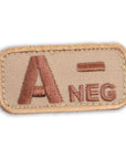 Supplies - Identification - Morale Patches - Mil-Spec Monkey Blood Type Patch