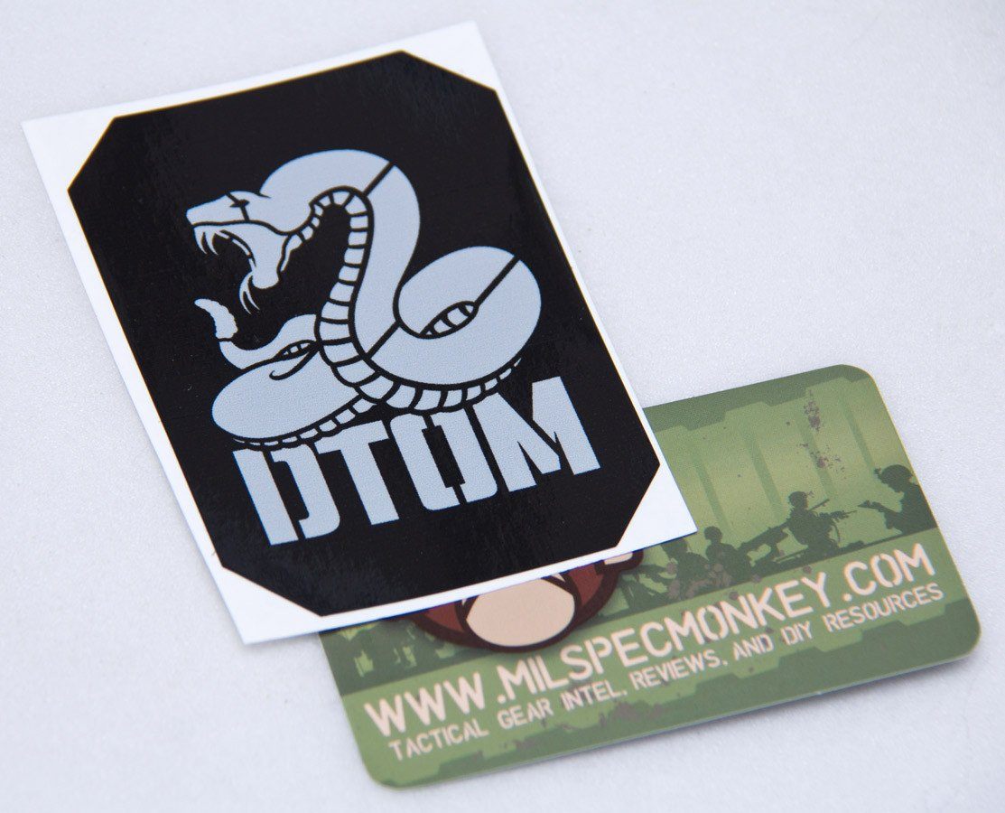 Supplies - Identification - Stickers - Mil-Spec Monkey Don't Tread On Me DTOM Stencil Decal Sticker