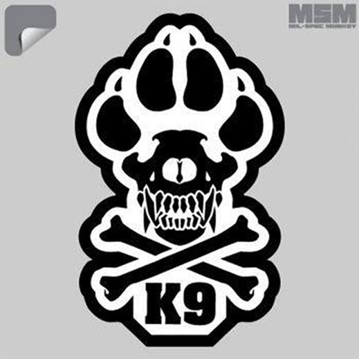 Mil-Spec Monkey K9 Decal Sticker
