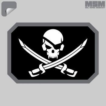 Supplies - Identification - Stickers - Mil-Spec Monkey Pirate Skull Flag Decal Sticker