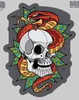 Supplies - Identification - Stickers - Mil-Spec Monkey Skull Snake 2 Decal Sticker