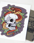 Supplies - Identification - Stickers - Mil-Spec Monkey Skull Snake 2 Decal Sticker