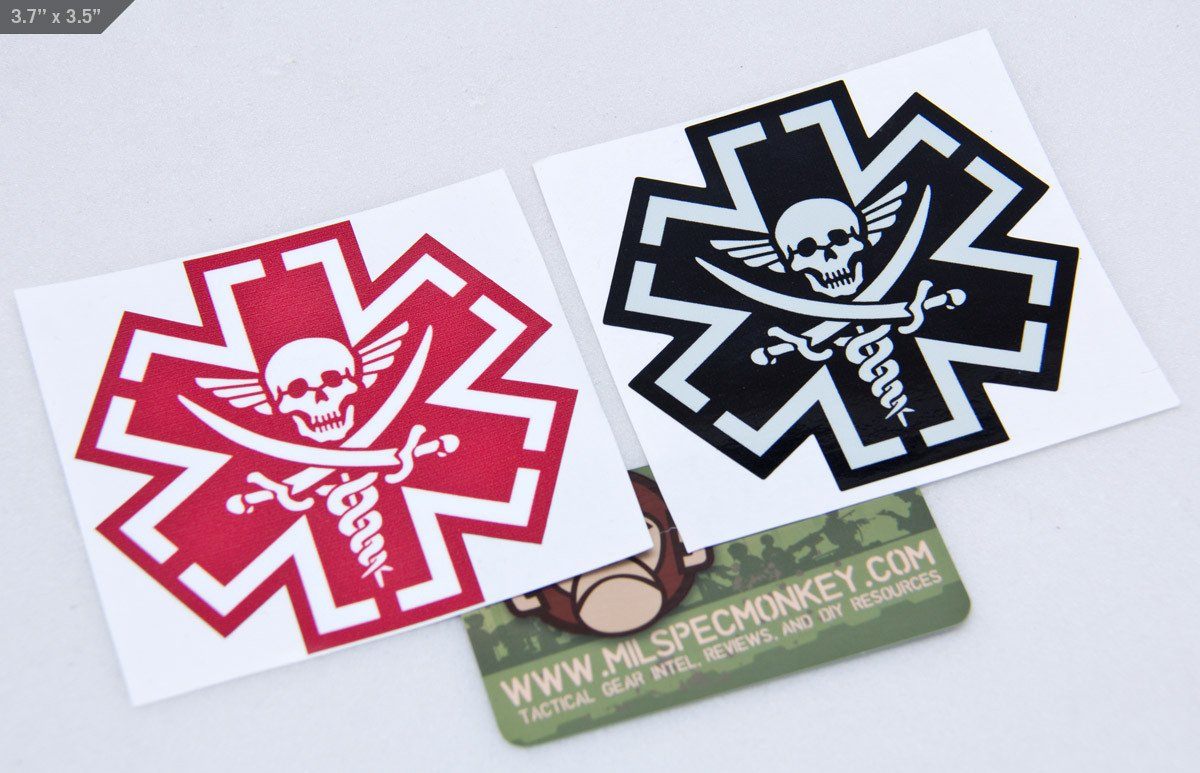 Supplies - Identification - Stickers - Mil-Spec Monkey TacMed Pirate Decal Sticker