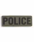 Supplies - Identification - Uniform Patches - Mil-Spec Monkey POLICE Placard 8.5x3" PVC Plate Carrier Patch