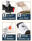 Supplies - Medical - First Aid Kits - North American Rescue Individual Patrol Officer Kit (IPOK)
