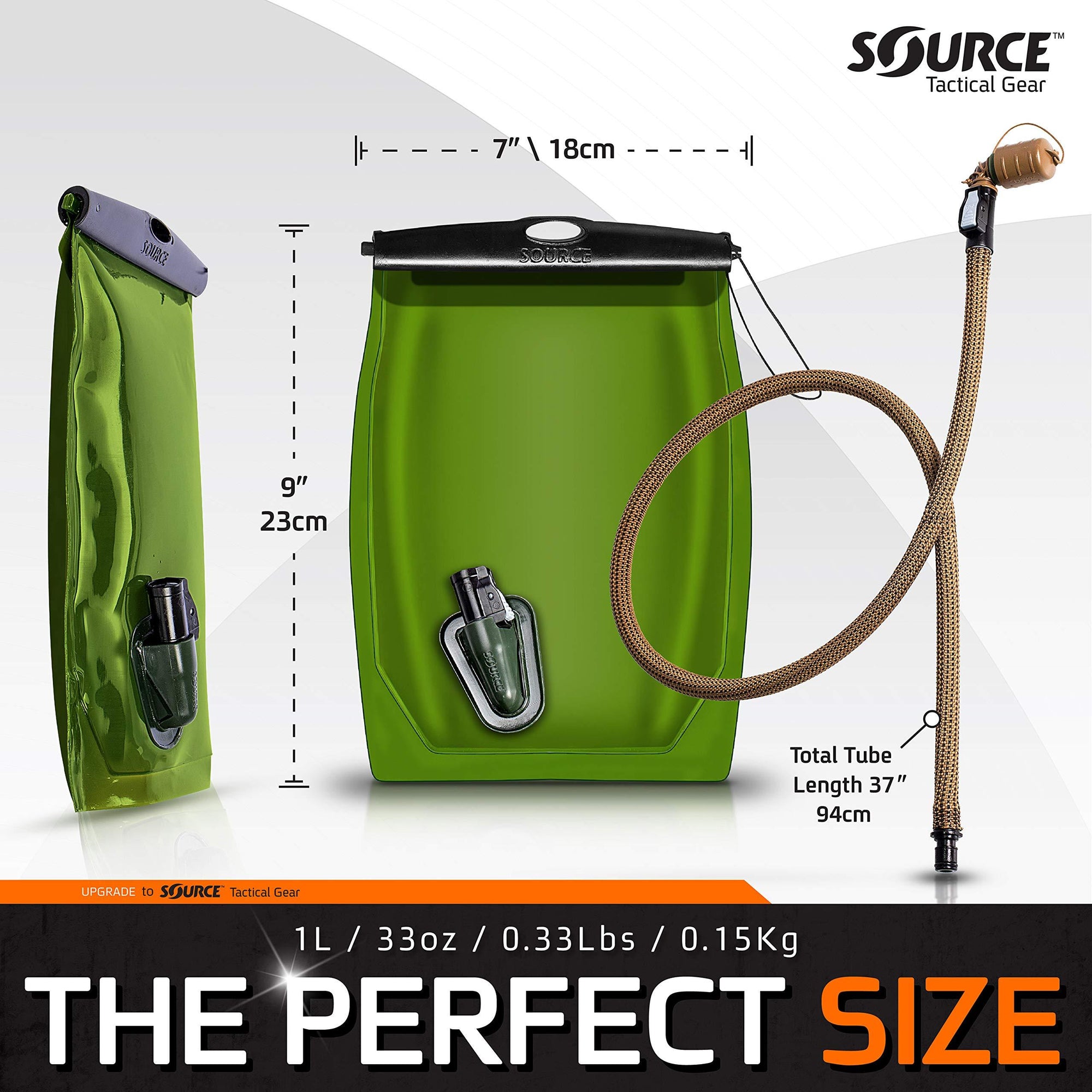 Supplies - Provisions - Drinking Tools - SOURCE Kangaroo Canteen Hydration Bladder (1L / 32oz)
