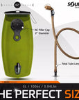Supplies - Provisions - Drinking Tools - SOURCE WXP Hydration Bladder W/ Storm Valve (3L / 100oz)
