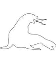 URT! URT! Barking Seal Sticker