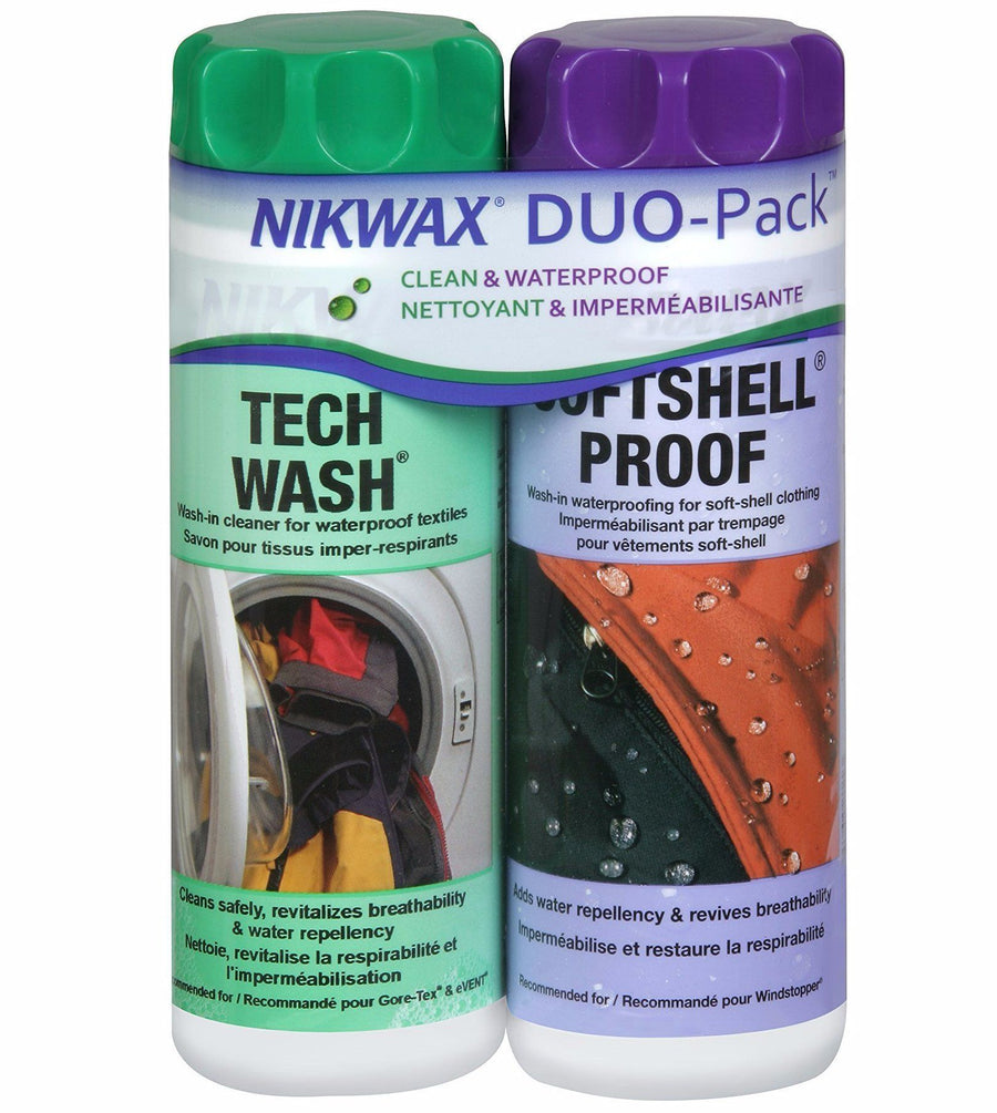 Apparel - Accessories - Cleaning & Waterproofing - Nikwax Clean/Waterproof DuoPack - Softshell