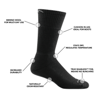 Apparel - Feet - Socks - Darn Tough T4022 Boot Midweight Tactical Sock With Full Cushion