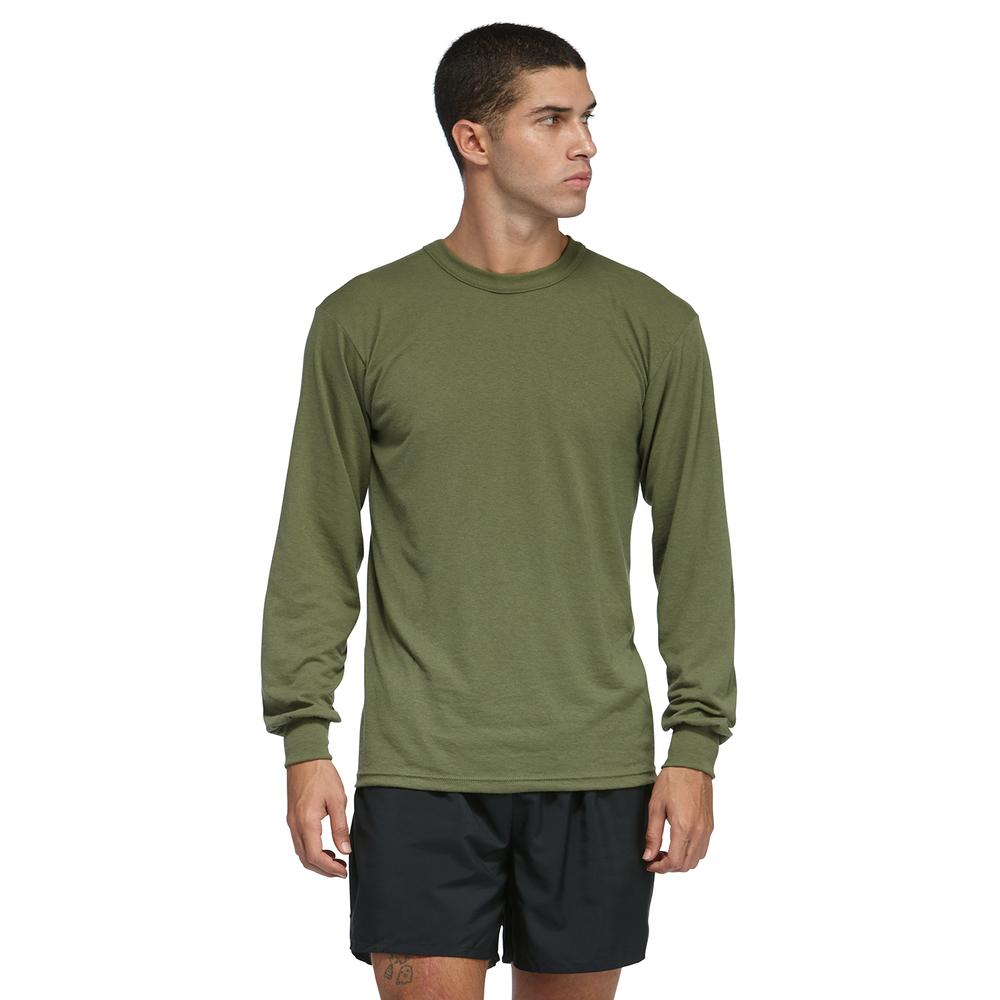 Apparel - Tops - Base Layer - Soffe Military USMC MARPAT Long Sleeve Shirt - OD Green