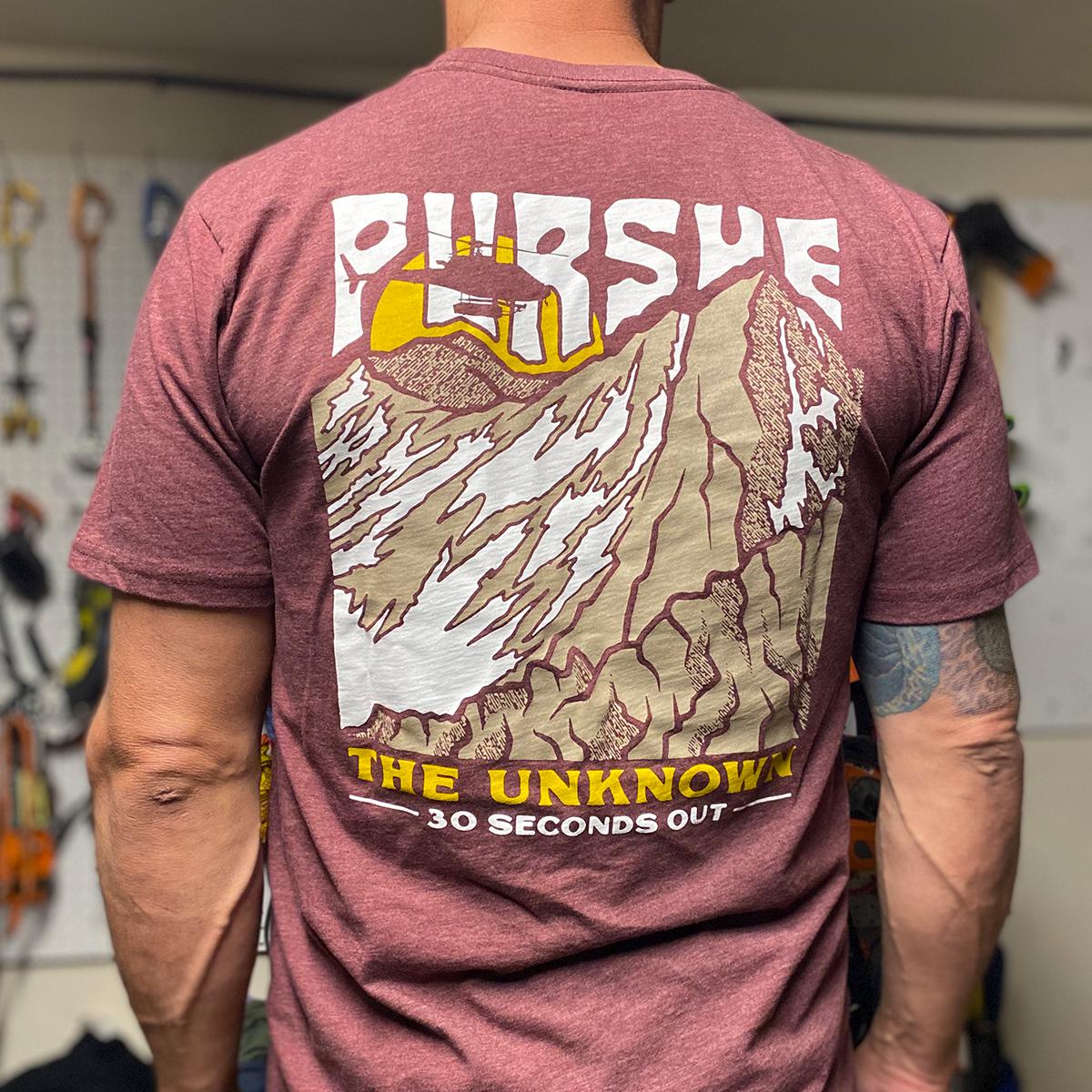 Apparel - Tops - T-Shirts - Thirty Seconds Out Pursue The Unknown Mountains T-Shirt