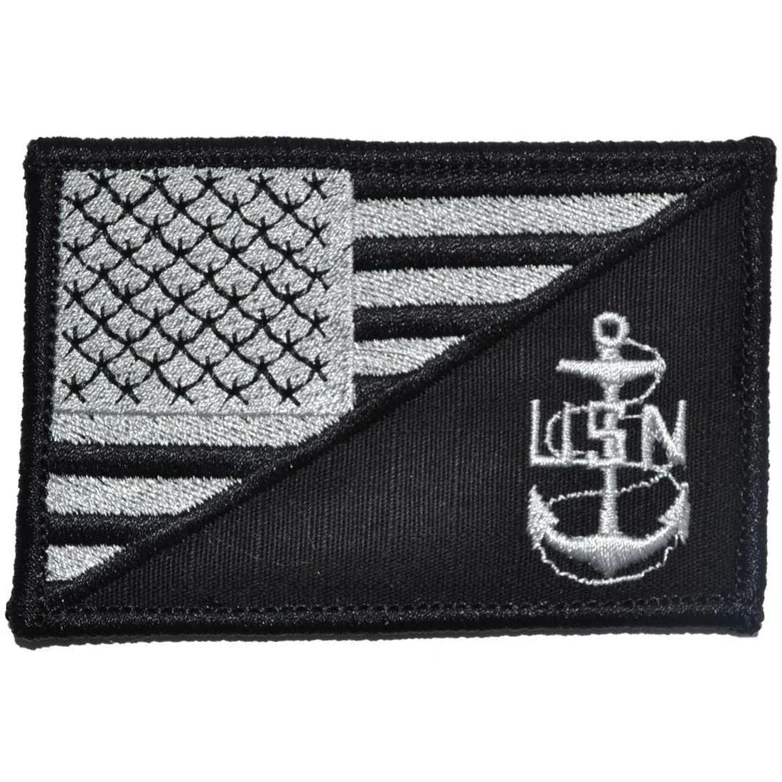 Offbase USN Navy CPO Chief Anchor USA Flag Patch