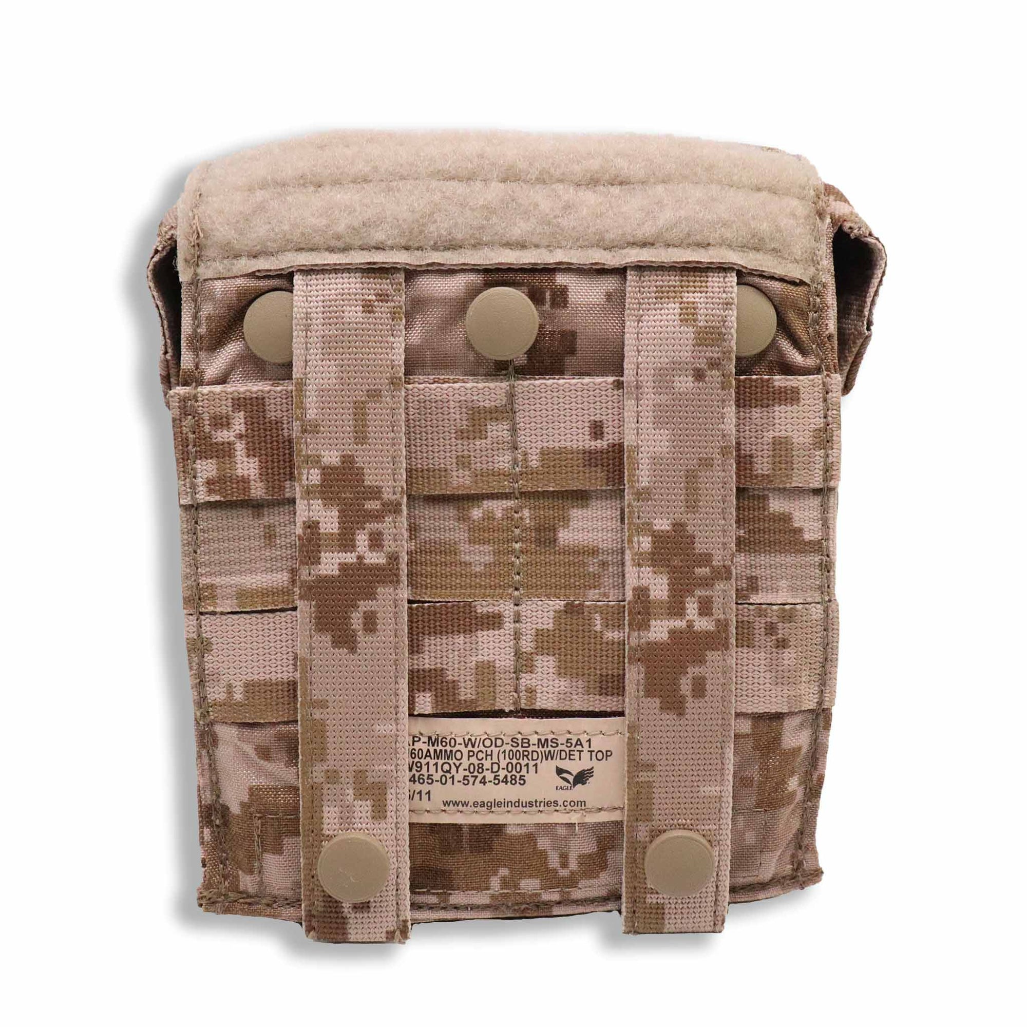 Gear - Pouches - Gunners - Eagle Industries SOFLCS 100-Rd 7.62 M60 Ammo Pouch W/ Detachable Top - AOR1