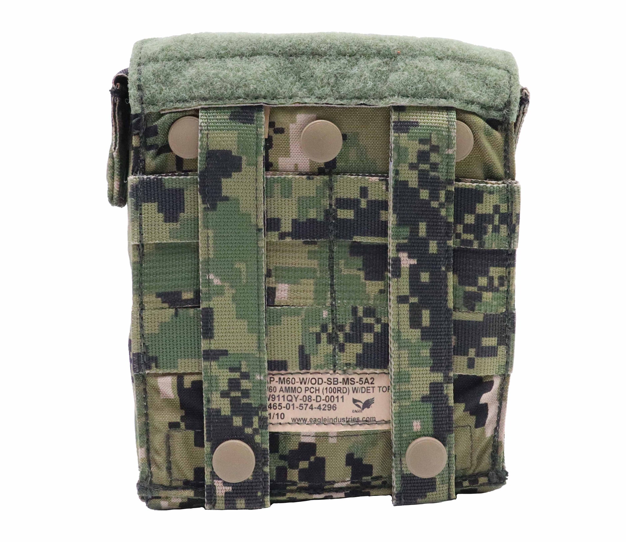 Gear - Pouches - Gunners - Eagle Industries SOFLCS 100-Rd 7.62 M60 Ammo Pouch W/ Detachable Top - MOLLE - AOR2