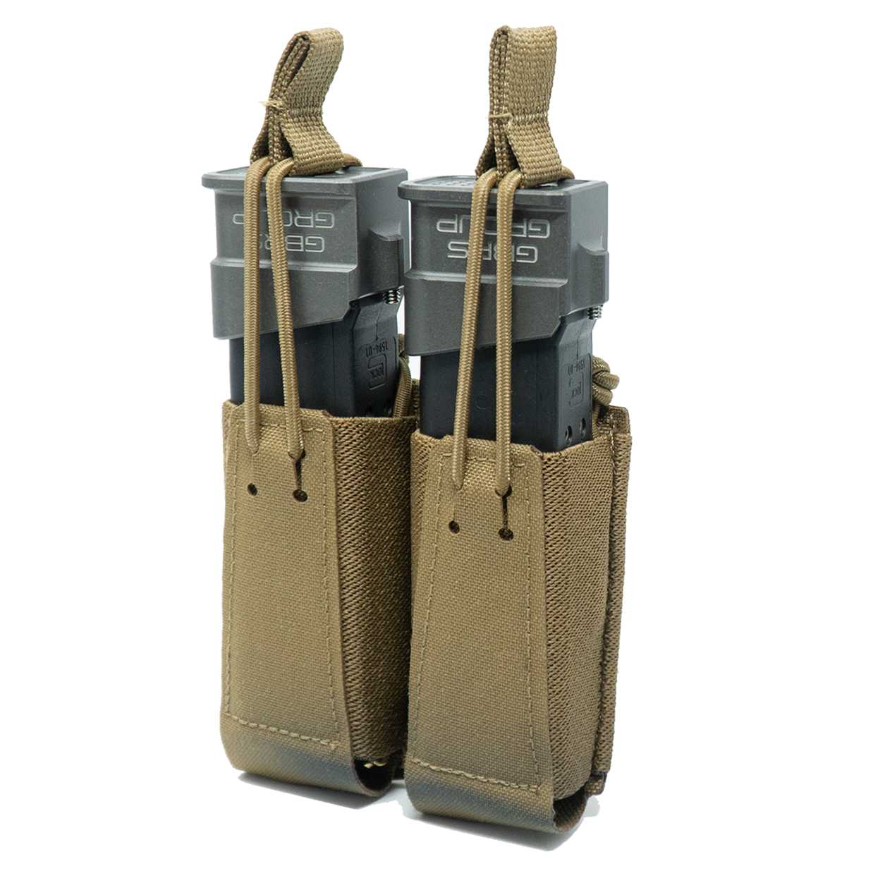 Gear - Pouches - Pistol Magazine - GBRS Group Double Pistol Magazine Pouch - Bungee Retention