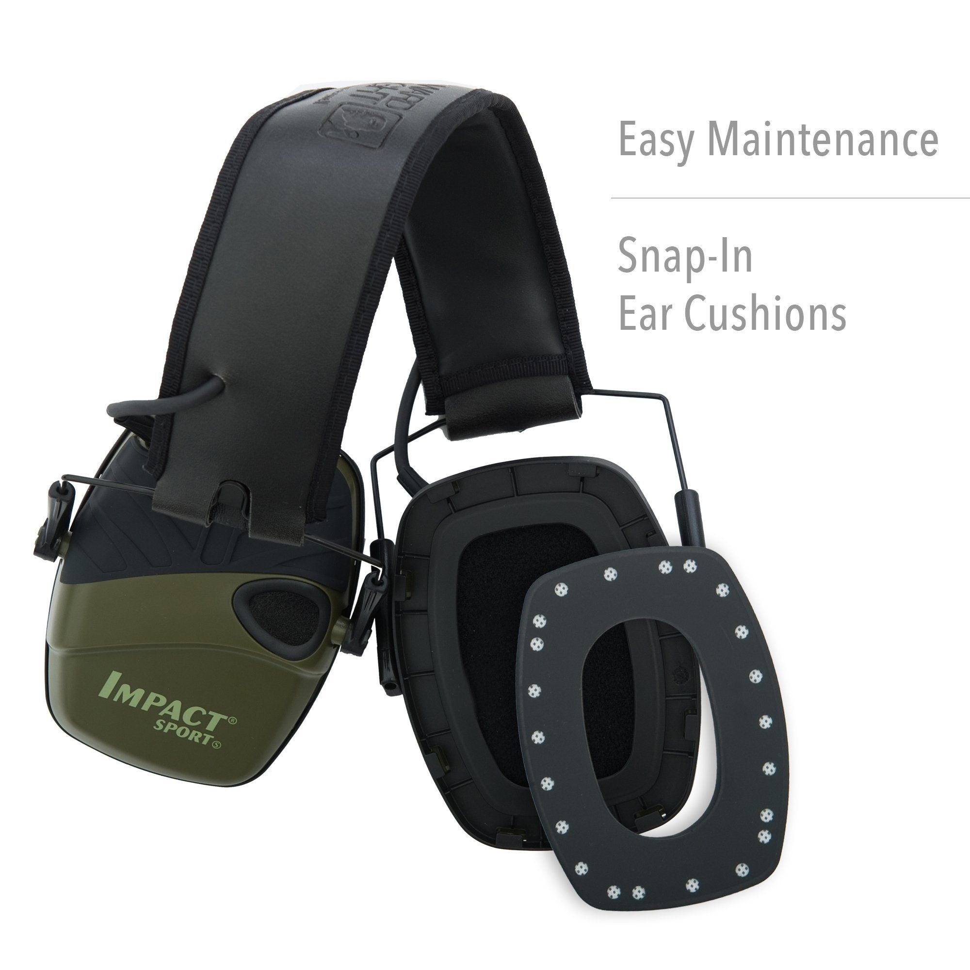 Gear - Protection - Ears - Howard Leight Impact Sport Electronic Earmuffs - Hunter Green