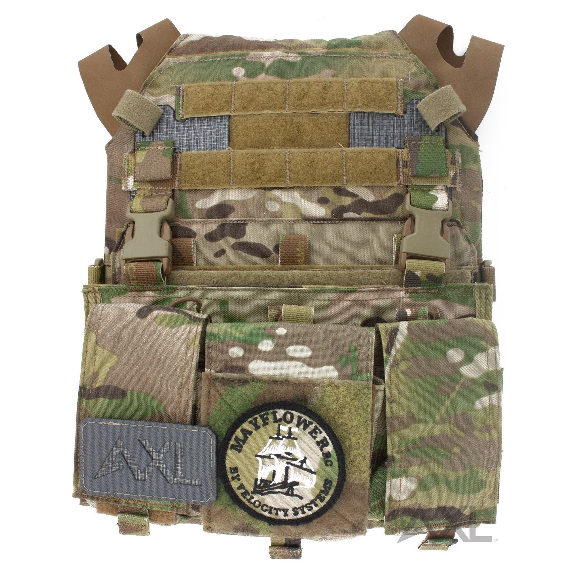 Adaptive Vest Placard (AVP) for Crye Precision JPC 1.0 & MOLLE Carriers Black