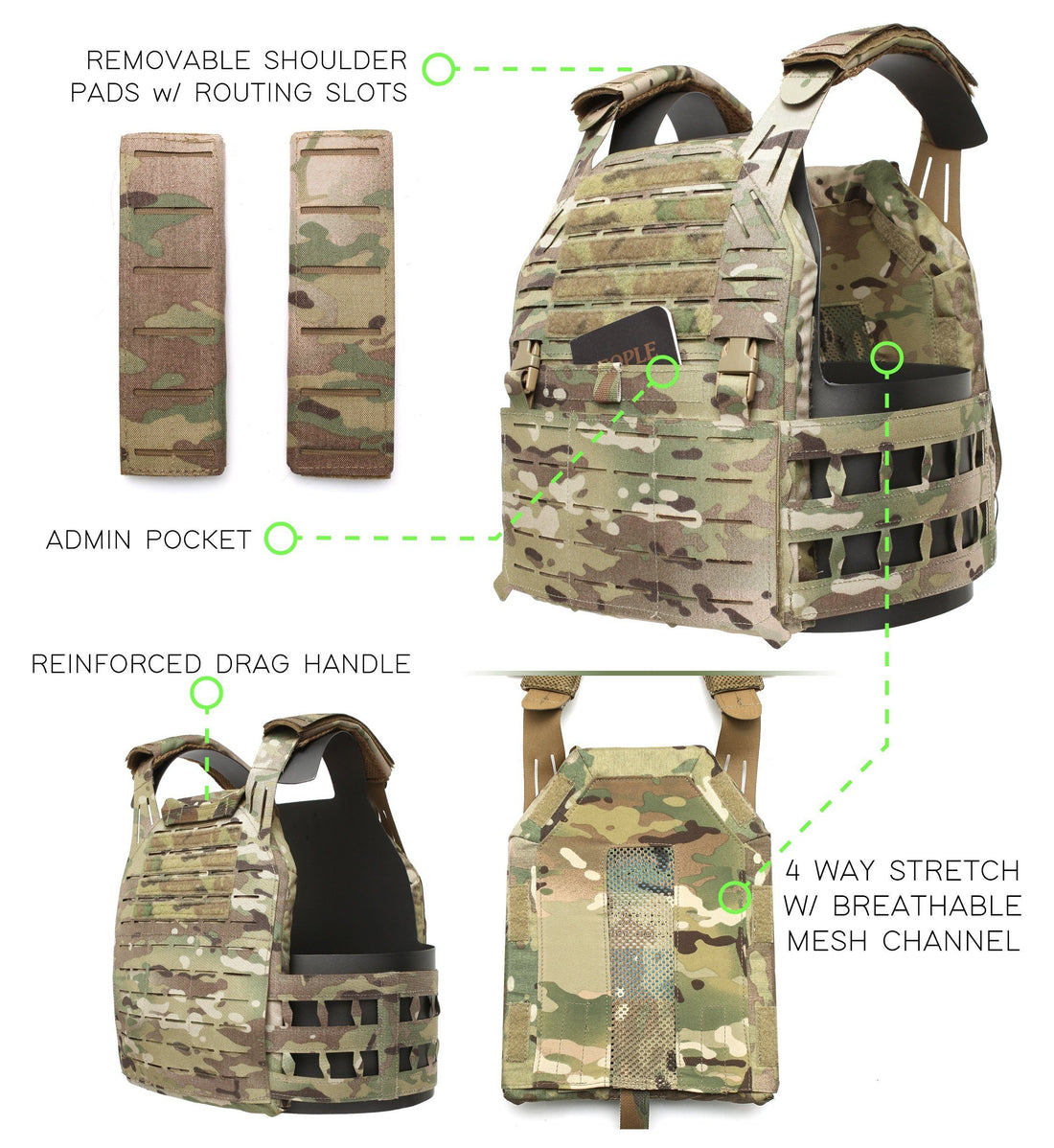 London Bridge Trading LBT-6094 G3 Plate Carrier - Ranger Green 