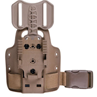 Gear - Weapon - Holsters - Safariland 6004-27 Single Strap Leg Shroud With Drop Flex Adapter (DFA) & QLS 22