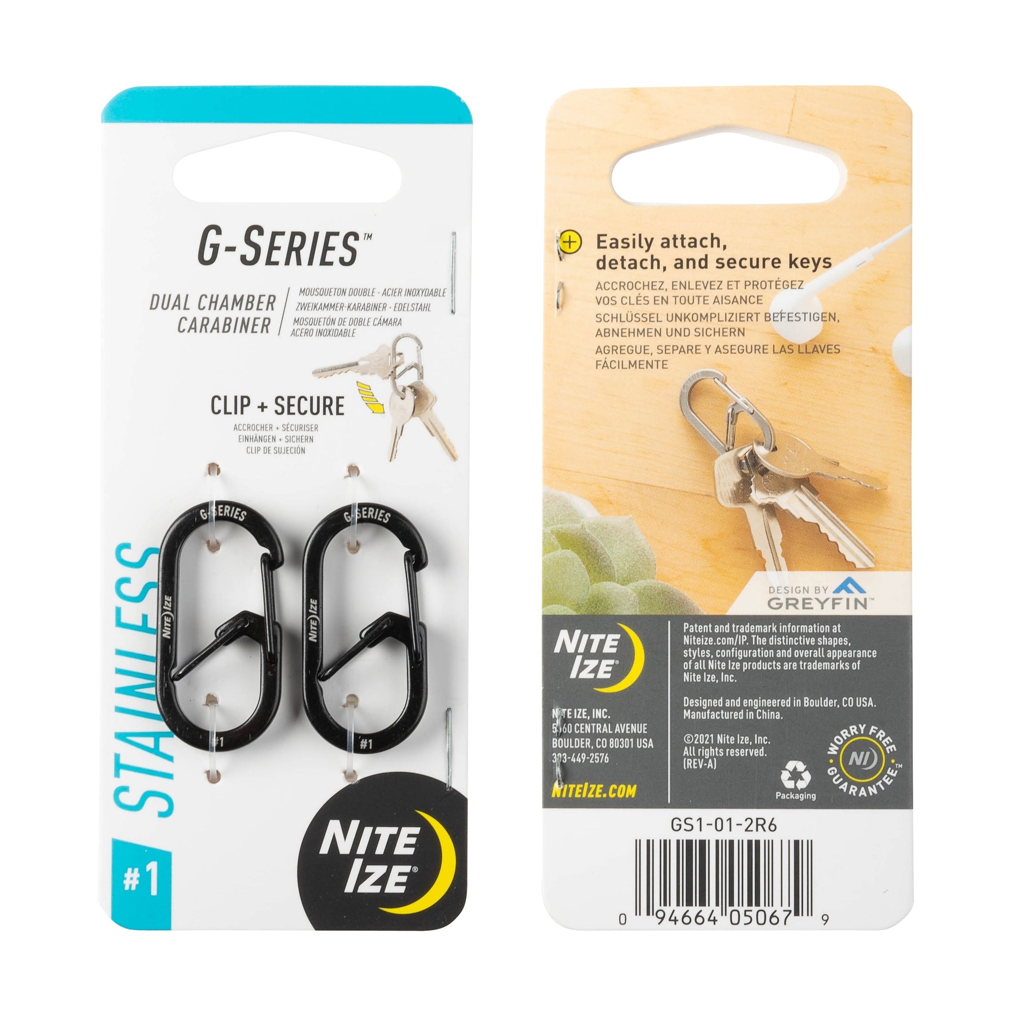 Supplies - EDC - Keychains - Nite Ize G-Series™ Dual Chamber Carabiner