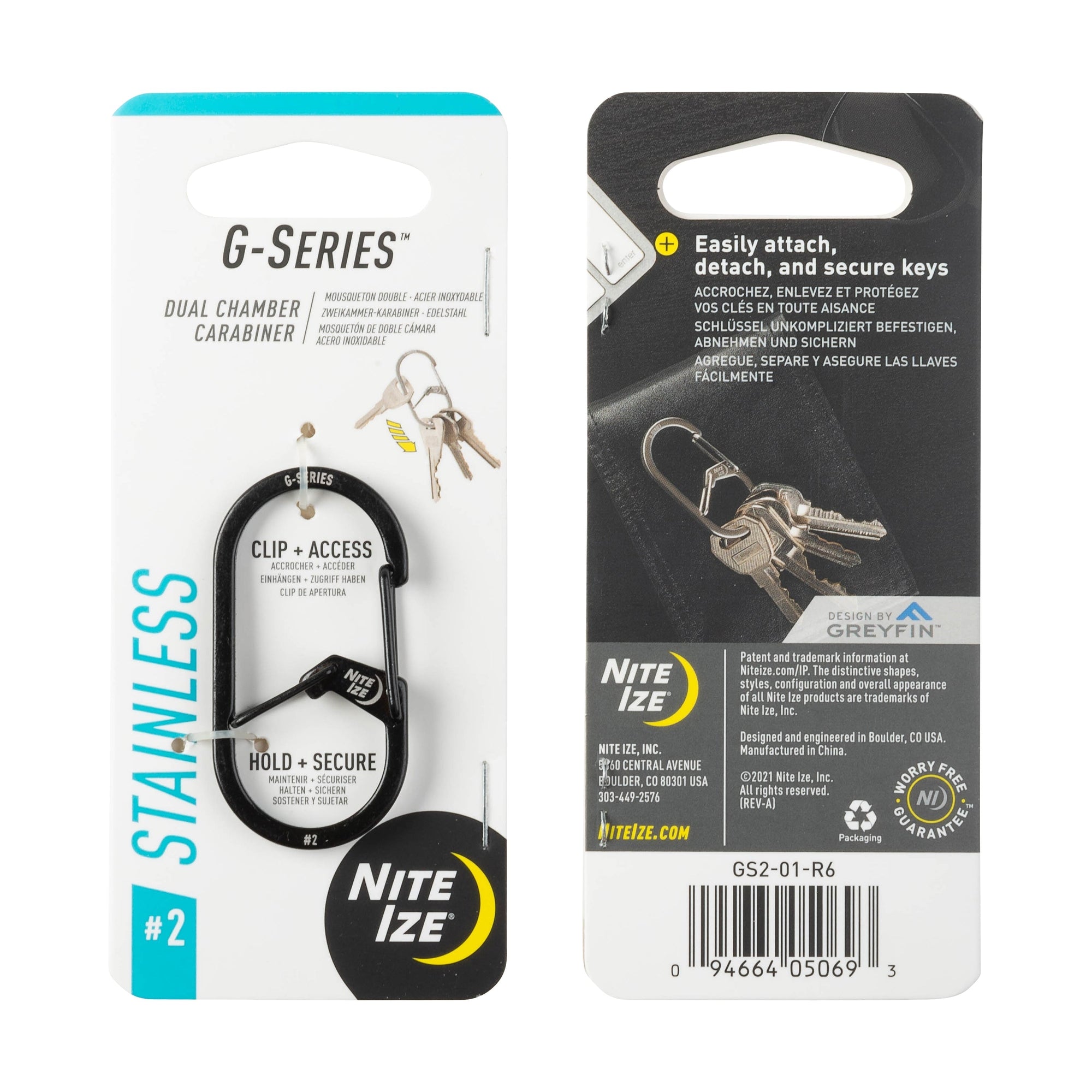 Supplies - EDC - Keychains - Nite Ize G-Series™ Dual Chamber Carabiner